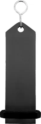 Produktbild von CombiCraft Bumerang Hotelschlüsselanhänger Schwarz, 100x30 mm - 5 Stück