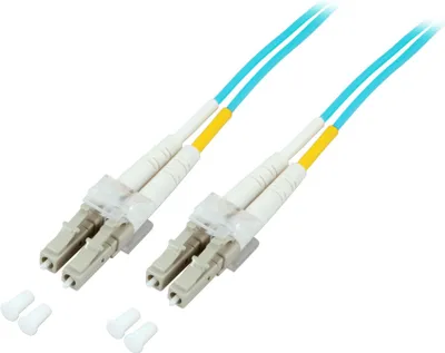 Produktbild von ProfiPatch Glasfaserkabel LWL Patchkabel Duplex LC-SC Multimode 50/125µ OM3 LSZH Lichtwellenleiter 2m
