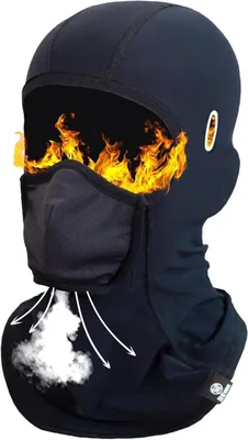 Produktbild von Balaclava Ski-Maske, atmungsaktiv, winddicht, mit Neusklemme, Einheitsgröße, für Wintersport