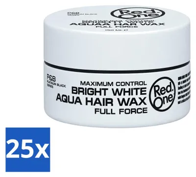 Produktbild von 25 x Red One Bright White Haarwachs - Maximum Control - 150 ml - Vorteilspackung - 25 Stücke