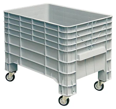 Produktbild von Industriebox mit 4 Lenkrollen, 1030 x 630 x 790 mm, grau