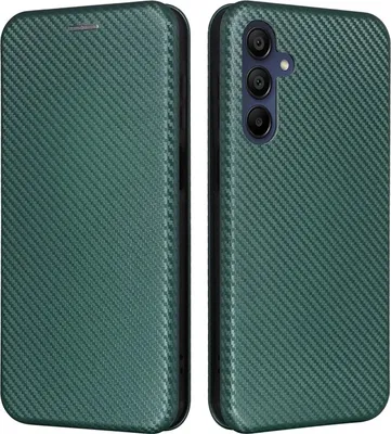 Productafbeelding van Hoesje voor Samsung Galaxy A16 - Phonesta Carbon Fiber hoesje - Donkergroen