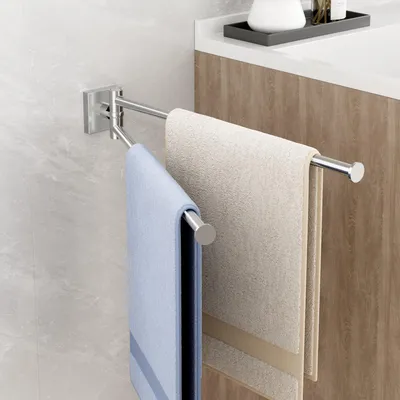 Immagine prodotto di Portasciugamani girevole da 40 cm, ideale per bagno e cucina
