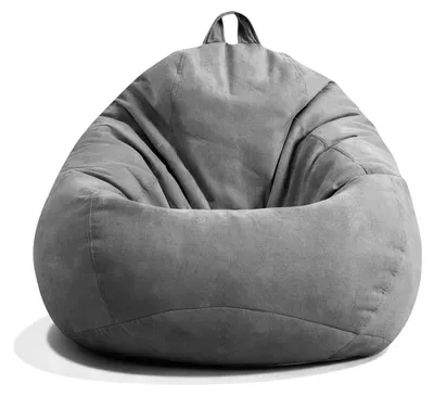 Imagen del producto de Silla de suelo con forma de gota, funda sin relleno, 100 x 120 cm, para adultos, uso interior