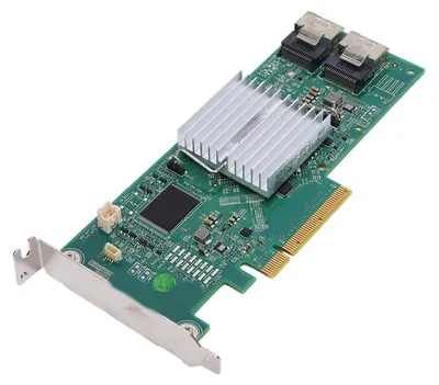 Zdjęcie produktu dla Karta macierzy H310, PCI-Ex8, 4 Gb/s, dwa złącza SFF8087, 8 portów SAS, zgodna z RAID 0, 1, 5, 10 – karta kontrolera pamięci masowej