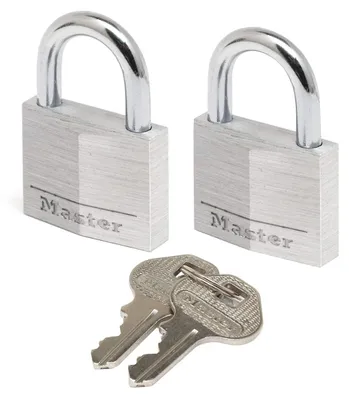Produktbild von Master Lock 9130Eurt 2 Vorhängeschlösser 30Mm Aluminium