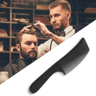 Immagine prodotto di Pettine professionale da salone per parrucchiere con parte superiore piatta per il taglio dei capelli