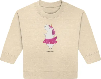 Produktbild von Mr. & Mrs. Panda Organic Baby Pullover Einhorn Ballerina 24. - 36. Monat - Natural Raw - Geschenk, Lebensfreude, Party, Unicorn, Wohnung, Geburtstag, Bullover