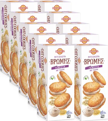 Produktbild von Cookies Doppelkekse gefüllte Hafer-Kekse mit Tahini-Creme 1800g aus Griechenland