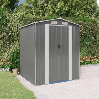 Zdjęcie produktu dla vidaXL Szopa narzędziowa jasnoszara 192x191x223 cm Stal ocynkowana