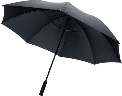 Produktbild von XD Collection - "Impact" rPET (Recyceltes Polyethylen-Terephthalat) Bewusst Sturmfest Stockschirm XD1083 (Einheitsgröße) (Schwarz)