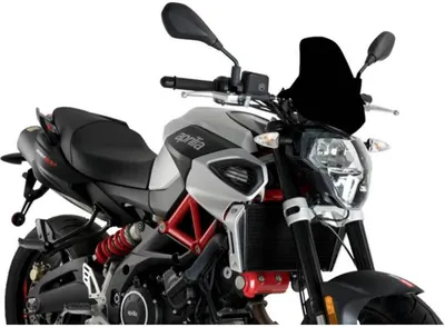 Obrázek produktu pro PUIG naked sport screen black ABE homologováno pro Aprilia