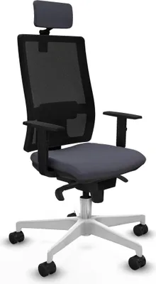 Produktbild von Bürostuhl mit Kopfstütze Piqueras y Crespo 1D026N2 Dunkelgrau