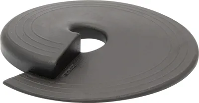Produktbild von WAGNER Türstopper STOP - Ø 110 x 13 mm, Kunststoff schwarz, Unterschieben & Einklemmen, schützt Tür und Wand - 15698101