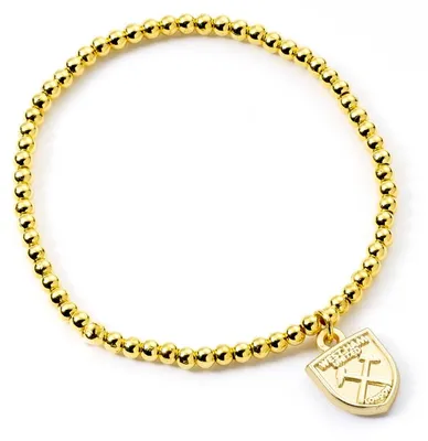 Immagine prodotto di Bracciale con palline color oro con il club calcistico West Ham