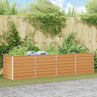 Produktbild von Maison Exclusive - Hochbeet Hellbraun 320 x 80 x 77 cm Verzinkter Stahl