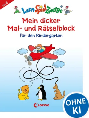 Produktbild von Mein dicker Mal- und Rätselblock für den Kindergarten