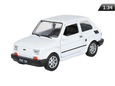 Image de Modèle réduit 1:34, PRL FIAT 126p, blanc (A884F126B)
