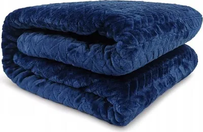 Zdjęcie produktu dla Koc Narzuta FUERO 150x200 granatowy - Kontrast