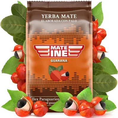 Obrázek produktu pro Yerba Mate MATEINE Guarana Orangeade 500 g