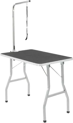 Produktbild von Klappbarer Trimmtisch für Hunde, Schertisch mit Schlinge, Hundefriseur Tisch