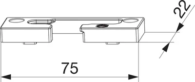 Produktbild von MACO Kippschließteil PVC Bodenschwelle GKG 12/20-13 rechts silber (359399)