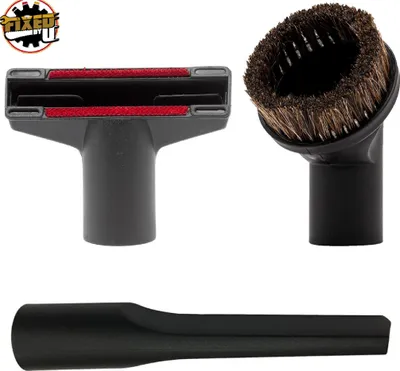 Produktbild von Düsen Set 35mm Fugendüse, Polsterdüse, Möbelpinsel Naturhaar Borsten