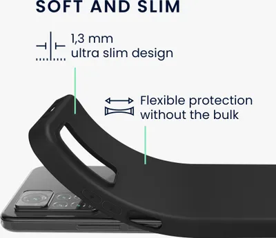 Produktbild von kwmobile Hülle kompatibel mit Xiaomi Redmi Note 11 Pro / 11 Pro (5G) / 12 Pro (4G) Hülle - weiches TPU Silikon Case - Cover geeignet für kabelloses