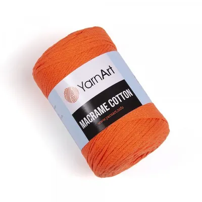Zdjęcie produktu dla Yarn Art Macrame Bawełna 2 mm 225 m 800 Pumpkin Sznurek