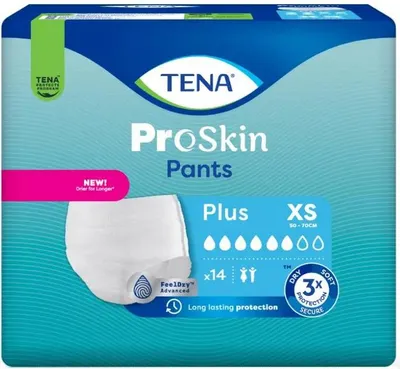 Image de Tena Proskin Pants Plus XS - 12 paquets de 14 protections