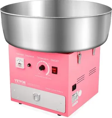 Immagine prodotto di Macchina per zucchero filato, potenza 1000W, controllo della temperatura, rosa
