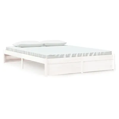 Immagine prodotto di vidaXL Letto in legno massiccio bianco 160x200 cm