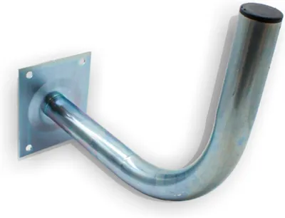 Image de Support mural - Emballage 1 - Mât d'antenne mural en forme de U - Ø 38 mm - 33 x 25 cm - Support d'antenne en acier - Accessoires pour paraboles - Pour télévision