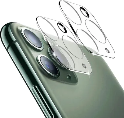 Produktbild von Kameraschutz für iPhone 11 PRO / 11 PRO MAX [2 Stück] Kamera Schutzfolie Durchsichtiges gehärtetes Glas Folie Rückseite Linse Kratzschutzfolie Linsenschutz Phonillico®