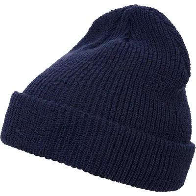 Produktbild von FLEXFIT 1545K | Long Knit Beanie - Extra lange Form zum Umschlagen - Farbe: Navy - Größe: One Size