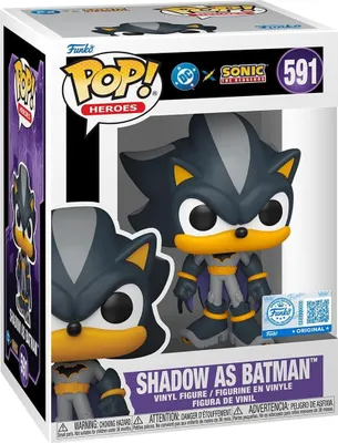 Produktbild von Funko Pop! Justice League x Sonic the Hedgehog - Shadow as Batman #591 Special Edition Exclusive