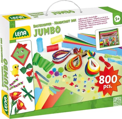 Produktbild von Lena 42629, Bastelset für Kinder, 5 Jahr(e), Mehrfarbig, 800 Stück(e)