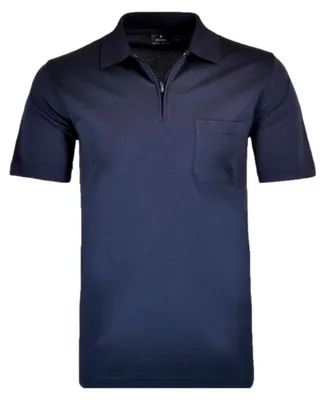 Produktbild von RAGMAN Herren Poloshirt Kurzarm Polokragen Zipper Regular Marine 3XL