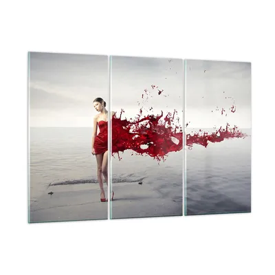 Produktbild von Bilder auf glas - Weiblich modell posieren nackt - 165x110cm - Glasbilder - Wandbilder - Kunstdruck - zum Aufhängen bereit - Wanddekoration aus Glas - Glas Bilder - Wandbild auf Glas - GCE165x110-2633