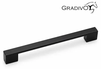 Produktbild von Möbelgriff Küchengriffe Schrankgriff Bügelgriff Schubladengriffe 008  Schwarz  96 - 128 mm