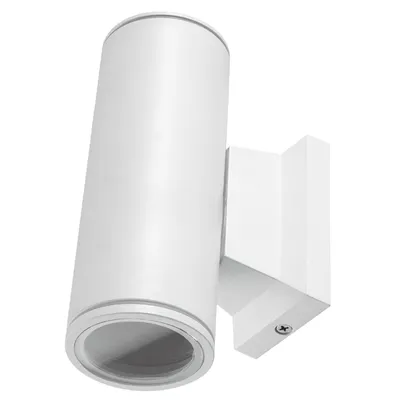 Produktbild von Aigostar LED Wandleuchte GU10 Aluminium Up Down Außenwandleuchte Wasserdicht Außenleuchte Außenlampe Wandspot für Innen und Außen, Weiß