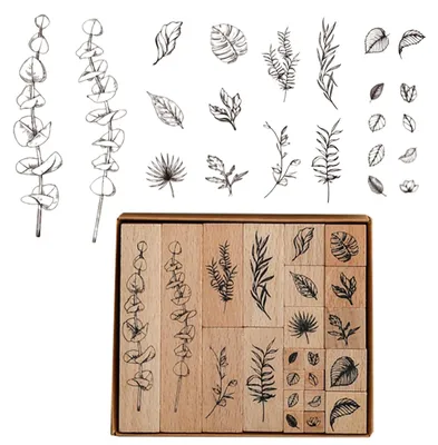 Produktbild von 22 Holzstempel für kreative Projekte
