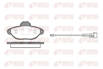 Produktbild von REMSA 0414.01 Bremsbeläge Satz Vorne Bremsklötze für FIAT PANDA (169) 500 (312) PUNTO (188) Seicento / 600 Schrägheck (187) für FORD KA (RU8)