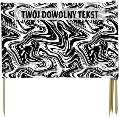 Zdjęcie produktu dla PARAWAN PLAŻOWY Abstrakcja z indywidualnym napisem 3 PANELE 1.3