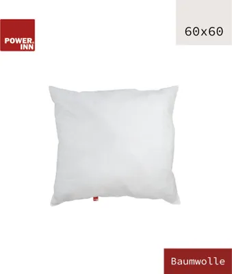 Produktbild von POWER INN Innenkissen | Baumwolle | 60 x 60 cm | Kisseninlett | Waschbar bei 60°C