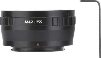 Obrázok produktu pre Adaptér na fotoaparát, dlhodobý adaptérový krúžok z hliníkovej zliatiny, cestovný pre objektívy Fuji FX mirrorless house M42 mount