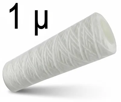 Produktbild von 20' (Zoll) Sediment Wasserfilter gewickelt - Slim - 1 µm - aus Polypropylen