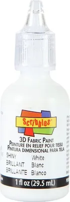 Obrázok produktu pre Scribbles | 3D farba na textil lesklá 29,5 ml biela