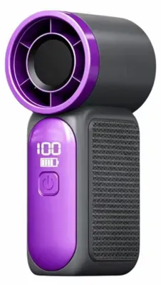 Produktbild von Tragbarer Mini-LED Anzeige Handventilator USB-Wiederaufladbar Ultraleise Tischventilator