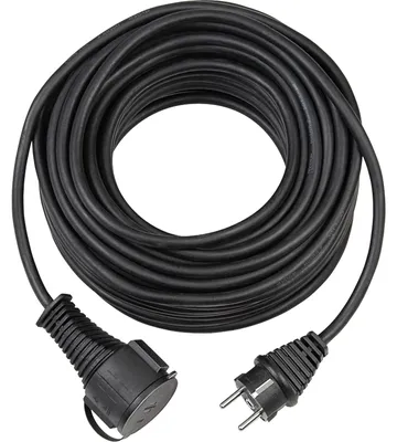 Produktbild von Brennenstuhl Qualitäts-Gummi-Verlängerungskabel IP44 25m schwarz H05RR-F 3G1,5, 1161470